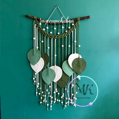 دیوارکوب 9 برگ بافت الماسی مهره دار