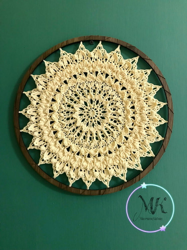 دیوارکوب قلاب بافی ماندالا مدل خورشید