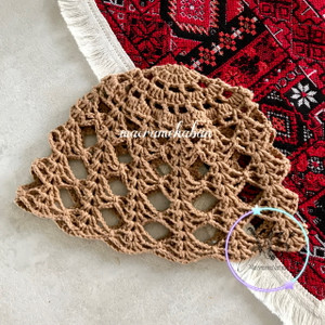 کلاه قلاب بافی زنانه مدل پاپیون