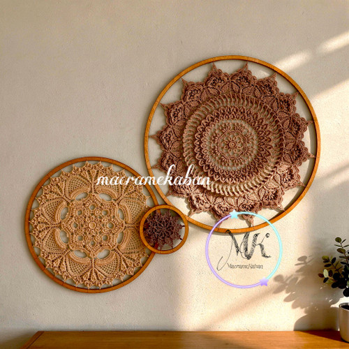 ست دیوارکوب قلاببافی ماندالا