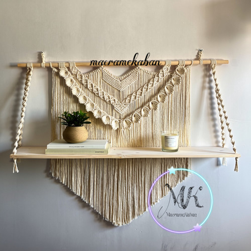 شلف مکرومه مدل صدفی